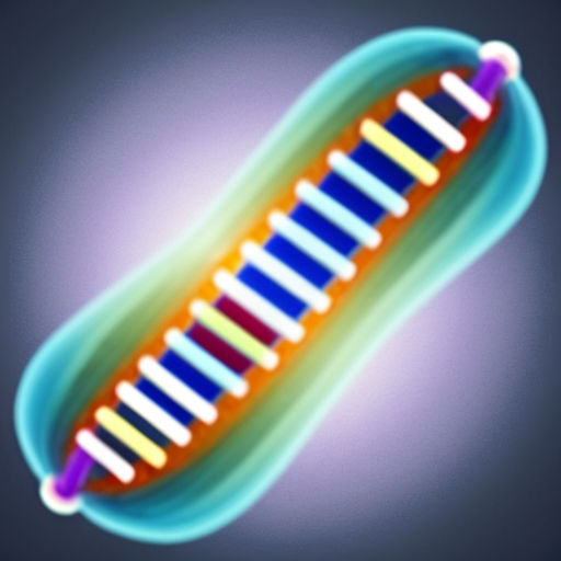 atom with DNA with cell