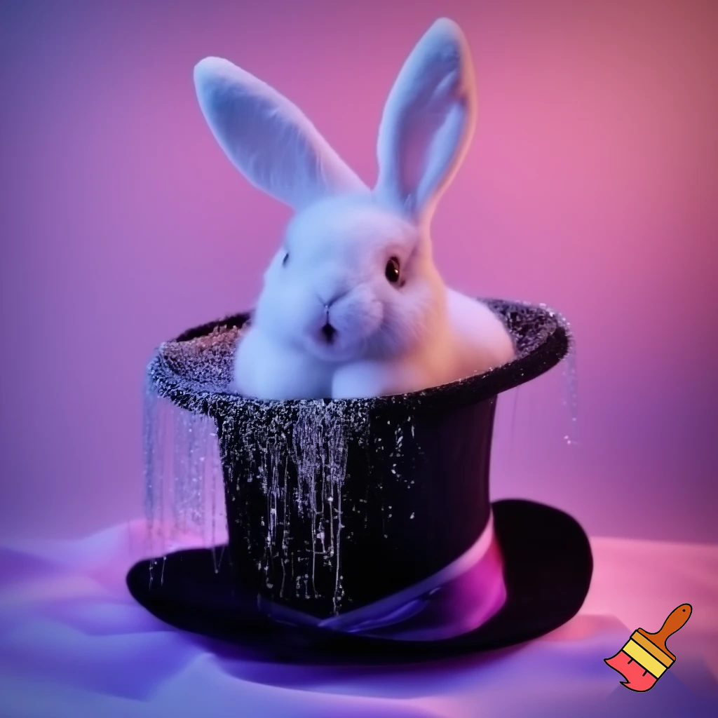 Black top hat with bunny ears velvet white and purple purple and white headband fabric and velvet glitter, purple and pink special present true special and delicate velvet white purple Easter bunny is Ben