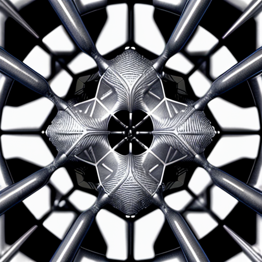 atomares Gitternetzwerk, dass mit einem Rastertunnelmikroskop angefertigt wurde. Zur Veranschaulichung fundamentaler physikalischer Gitterstruktur im 0,5–2nm-Bereich  