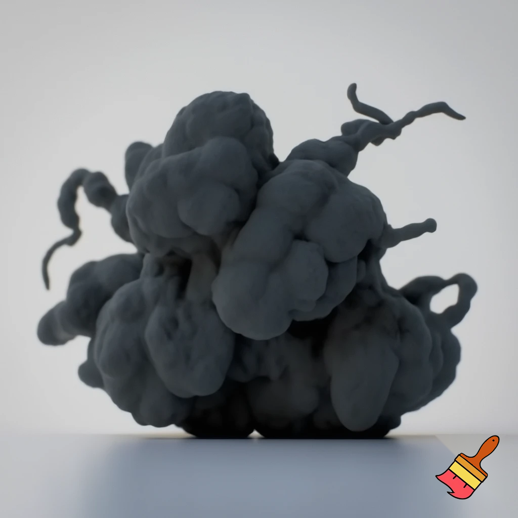 a monster that poses toy, it looks like a puff of smoke