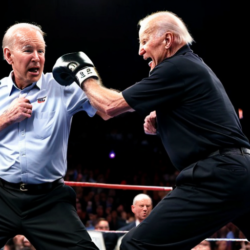 joe biden fighting the old man make it like a comic fight ( keep the old man and joe biden real tho)



