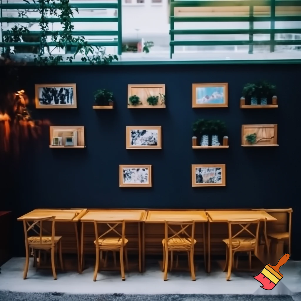a cafe wall