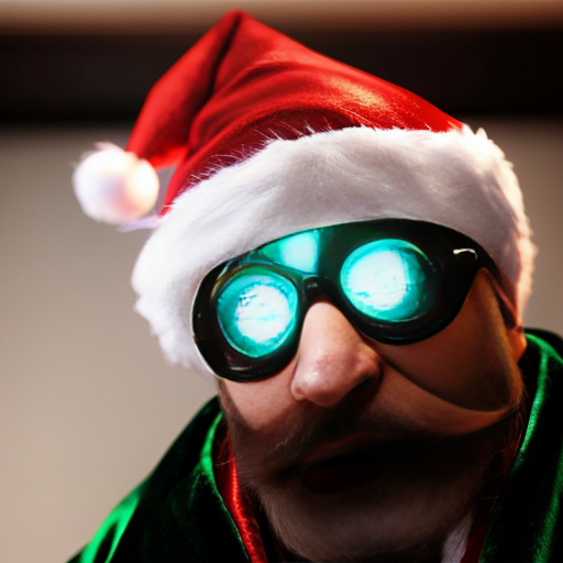 Christmas wizard hat written and velvet