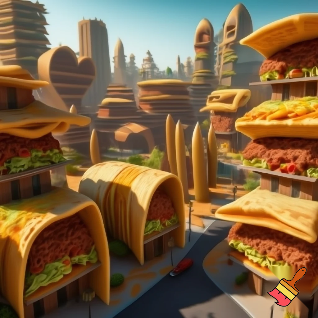 Make a Kingdom with tacos as houses