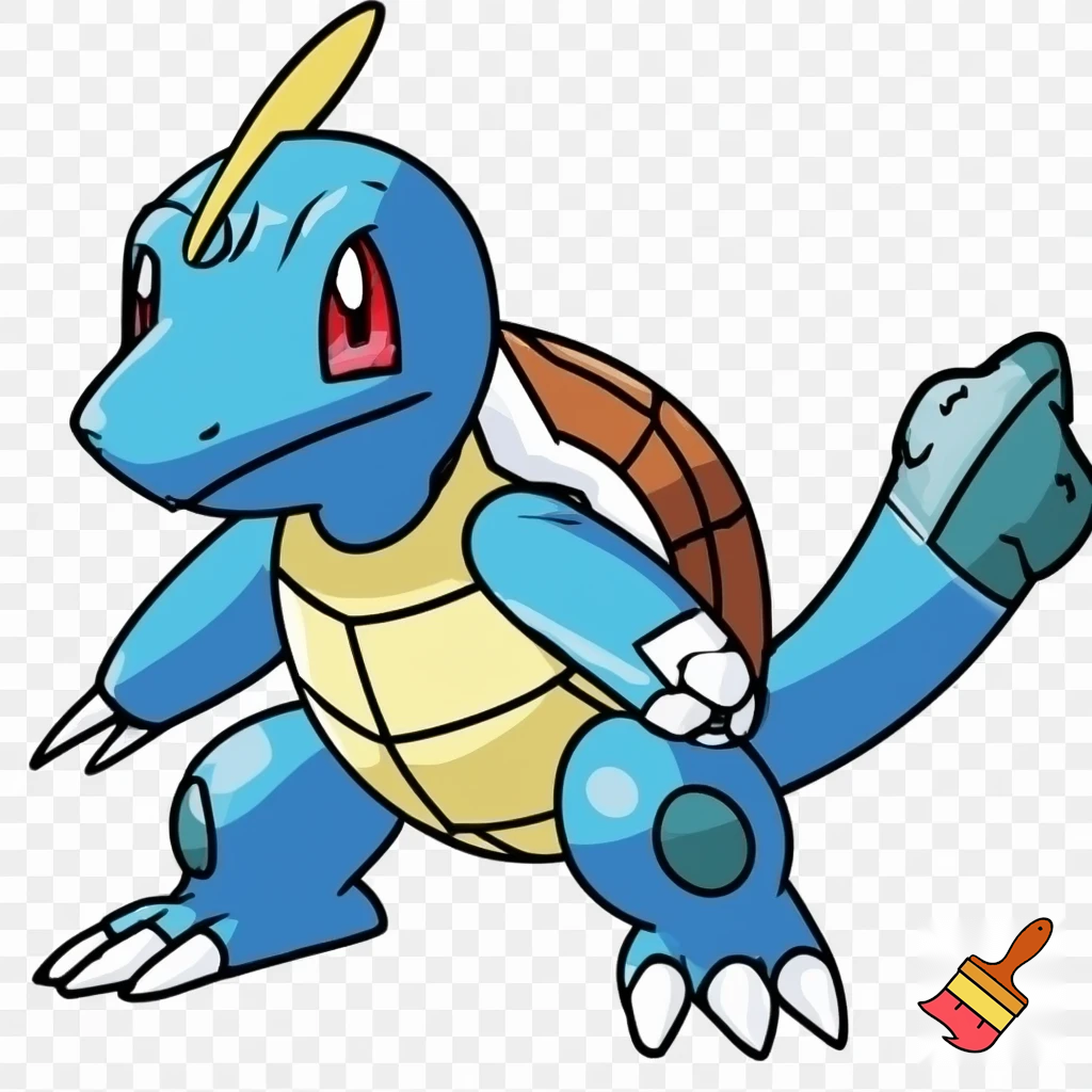 blue agumon digimon squirtle pokemon fusion