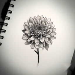 november birth flower tattoo