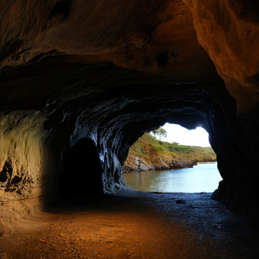  cave with Door leading to water