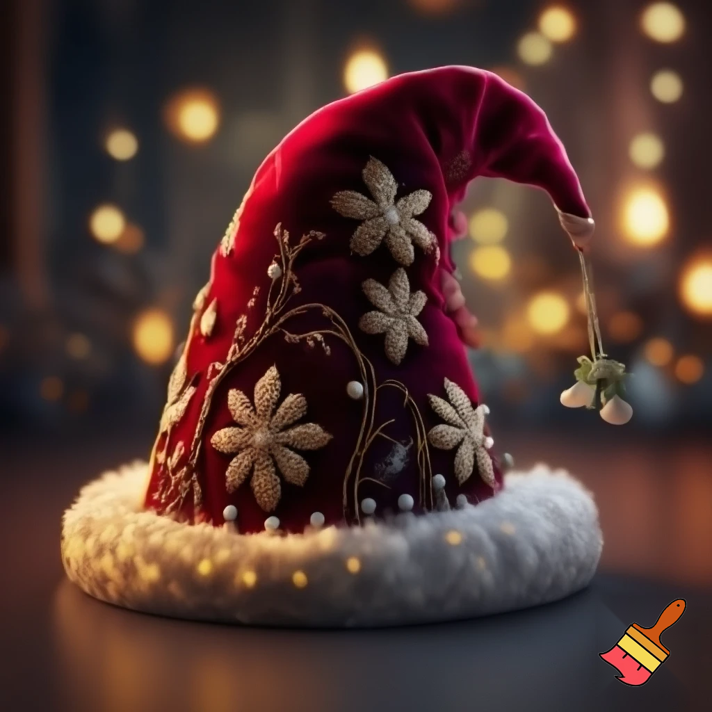 Christmas wizard hat
