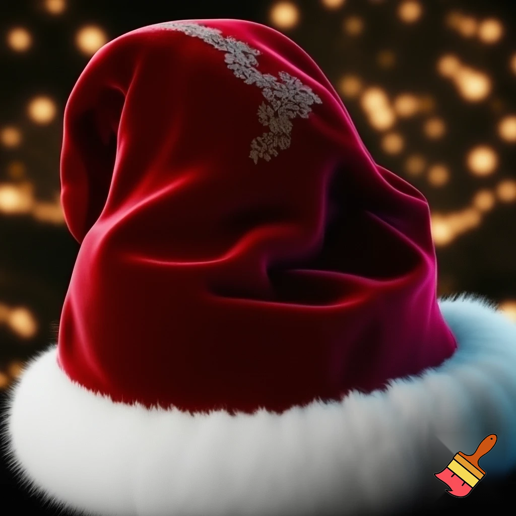Christmas Santa Claus velvet hat delicate special delicate hat