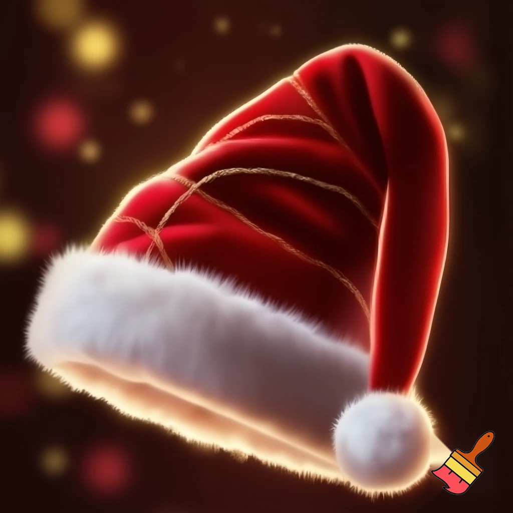 Christmas wizard hat red Santa Claus hat