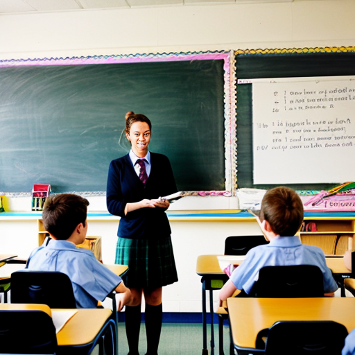 a teacher teaching year 8
