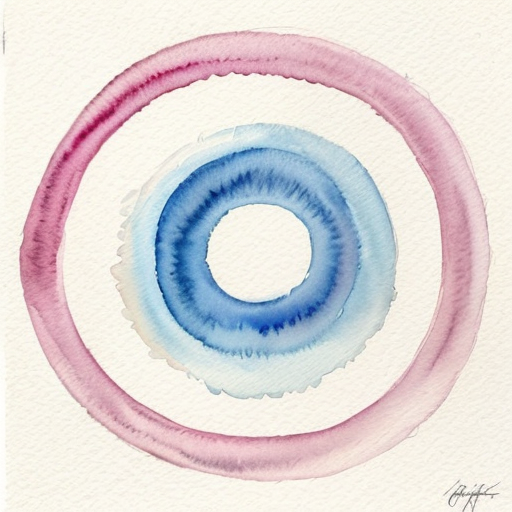 Fill a Circle with something abstract and figurative in o‘keeffe style 