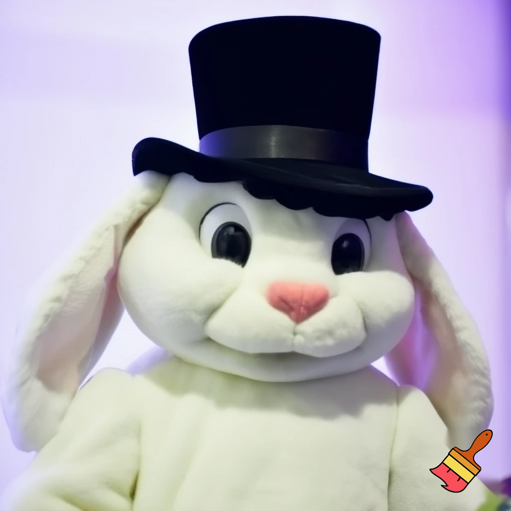 Easter bunny mascot costume top hat special top hat🏰