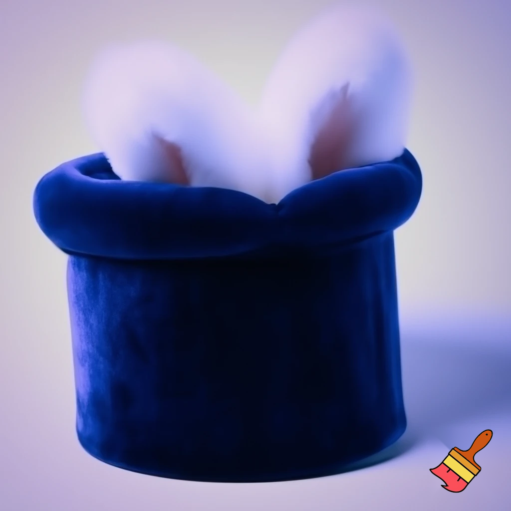 Magic top hat velvet Easter top hat bunny ears