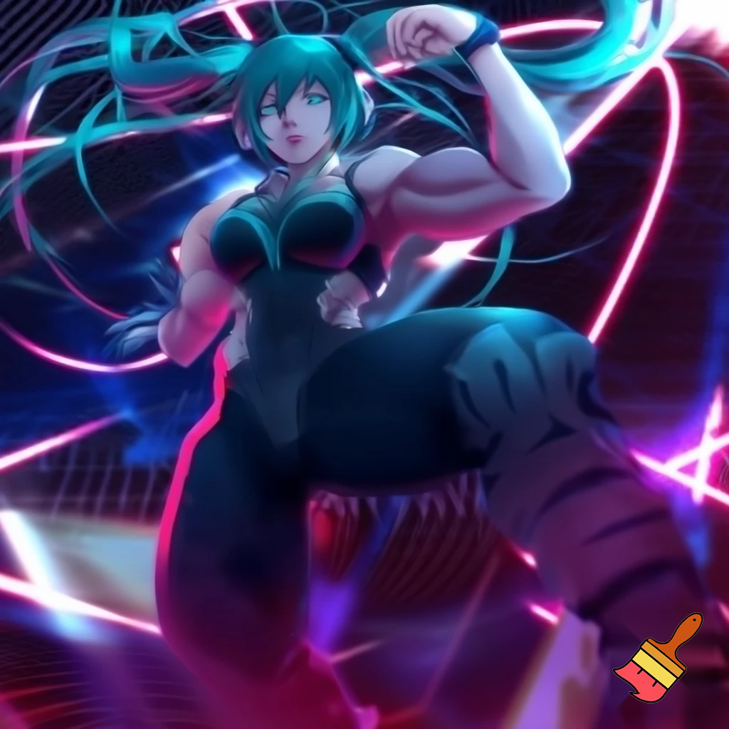 musculer hatsune miku
