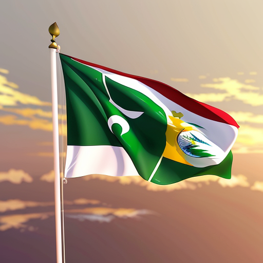 indian flag mixed with bangaldesh and pakistan flag

