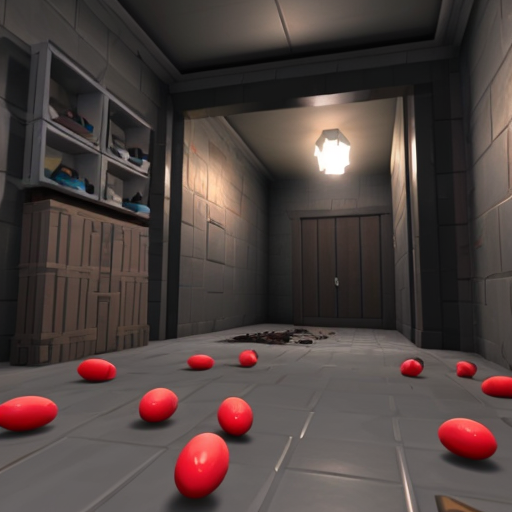 disturbing, death hunt roblox incident. Dark place, red hue. flesh eggs scattered in the flat grey baseplate. Disconnection error at the top
