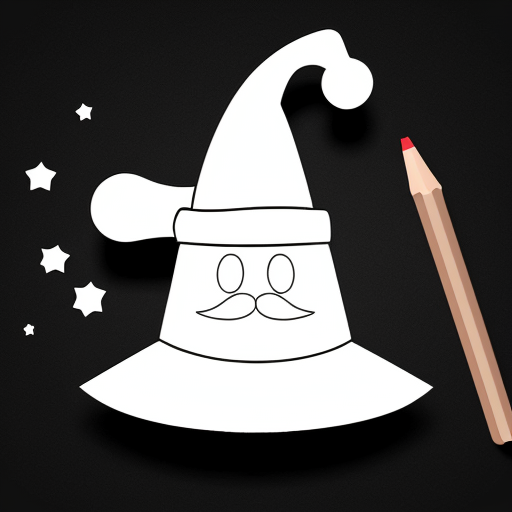 Wizard hat, Christmas wizard hat special special magic. Santa Claus hat.