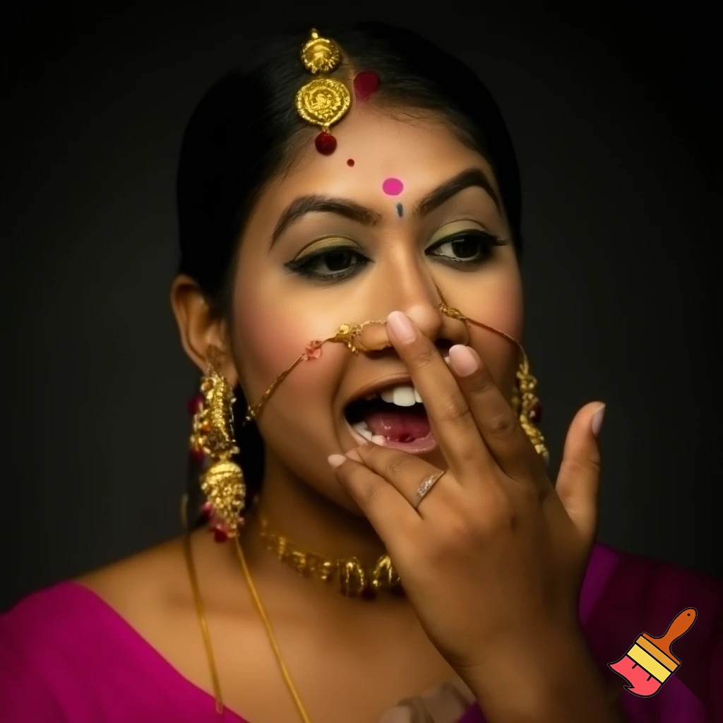 Indian hindu  bindi women tap gagged nude boobs 