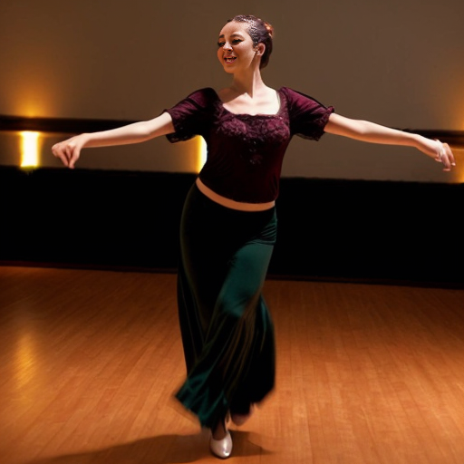 a beautiful woman dancing ，full view，512×512