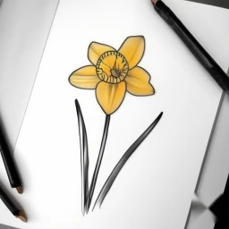 march birth flower tattoo