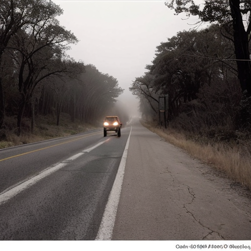 A 9:16 aspect ratio pic a haunting, grainy 35mm film still—unearthed from some forgotten archive—where a nightmarish alien tripod dominates the mist-choked horizon, its towering silhouette warped by atmospheric distortion and heavy film grain. The creature’s bulbous head swivels slightly, as if sensing prey, while its sinuous, segmented tentacles writhe downward, probing the cracked asphalt of a rain-slicked highway. Below, the road vanishes into a wall of sepia-toned fog, the only signs of life being the distant red embers of fleeing cars, their taillights bleeding through the gloom like dying stars. Leafless trees claw at the sky on either side, their skeletal forms barely distinguishable from the machine’s spindly legs. The entire scene is bathed in a sickly, muted palette—ochre, slate, and the faintest hint of a long-faded cyan—as if the photo itself is decaying, the horror within it seeping into reality. A single streetlight flickers in the foreground, its shattered casing casting jagged shadows, and on the road’s shoulder, a discarded dead human body lies overturned, its owner conspicuously absent. The grain is thick, the focus just shy of clarity, as though the camera trembled in the hands of whoever witnessed this—and didn’t live to tell.