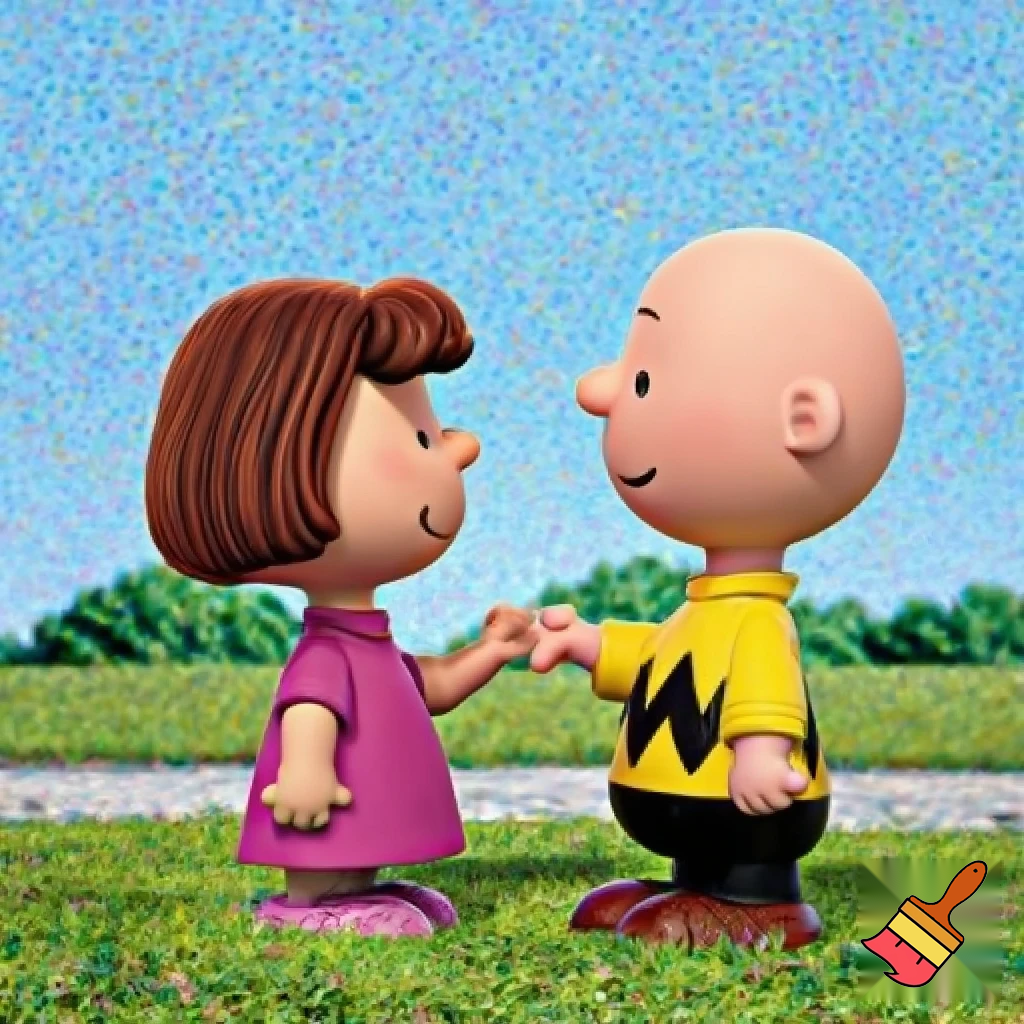Charlie Brown with Peppermint Patty. They are in the playground and Charlie Brown is fucking Peppermint Patty.