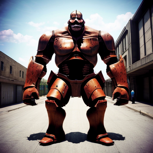 merge a colosal titan and an armoured titan from attack on titan
