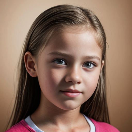 Make a picture of a 12 year old, rich girl