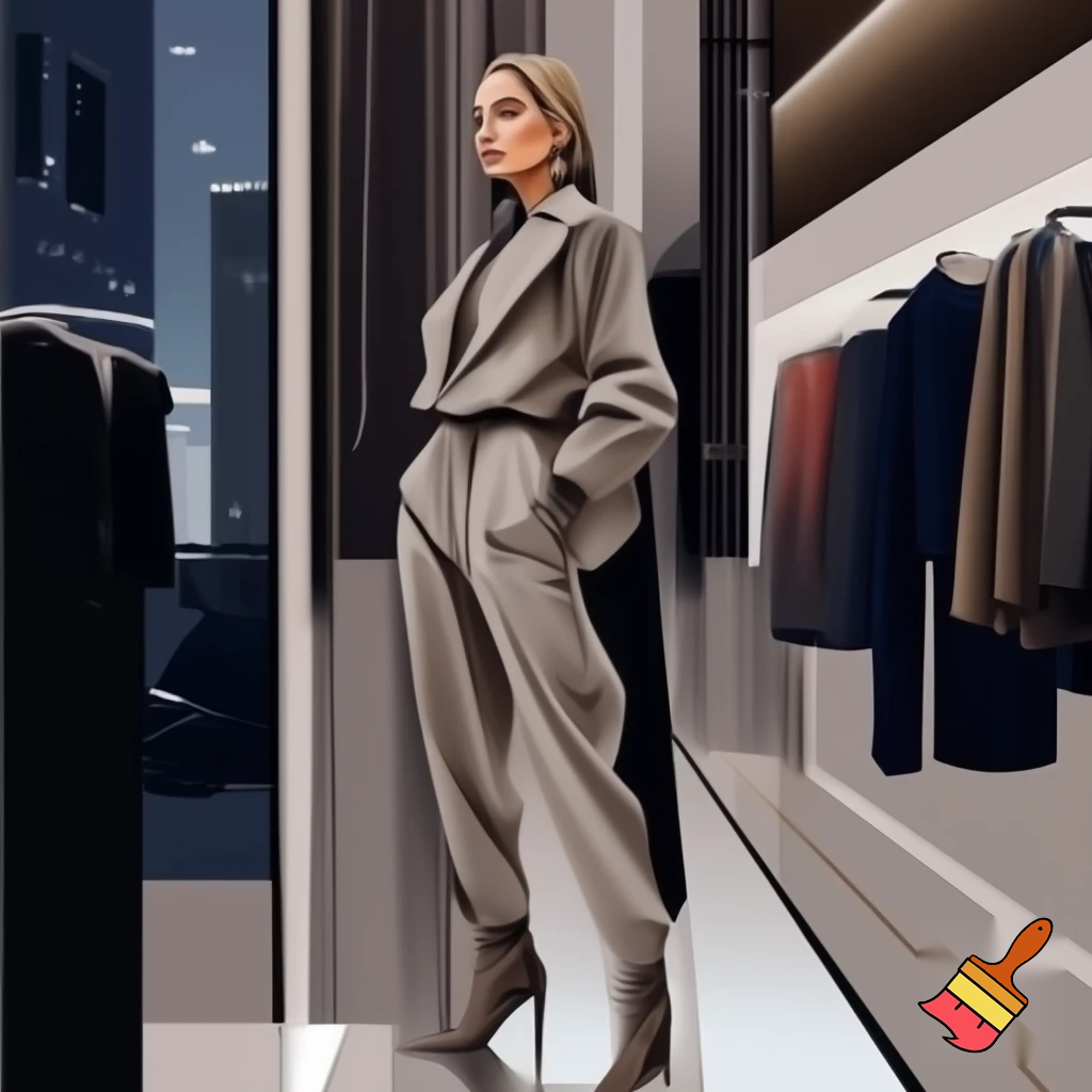 Rich ladies boss and r store new York woven fabric pants and boots 