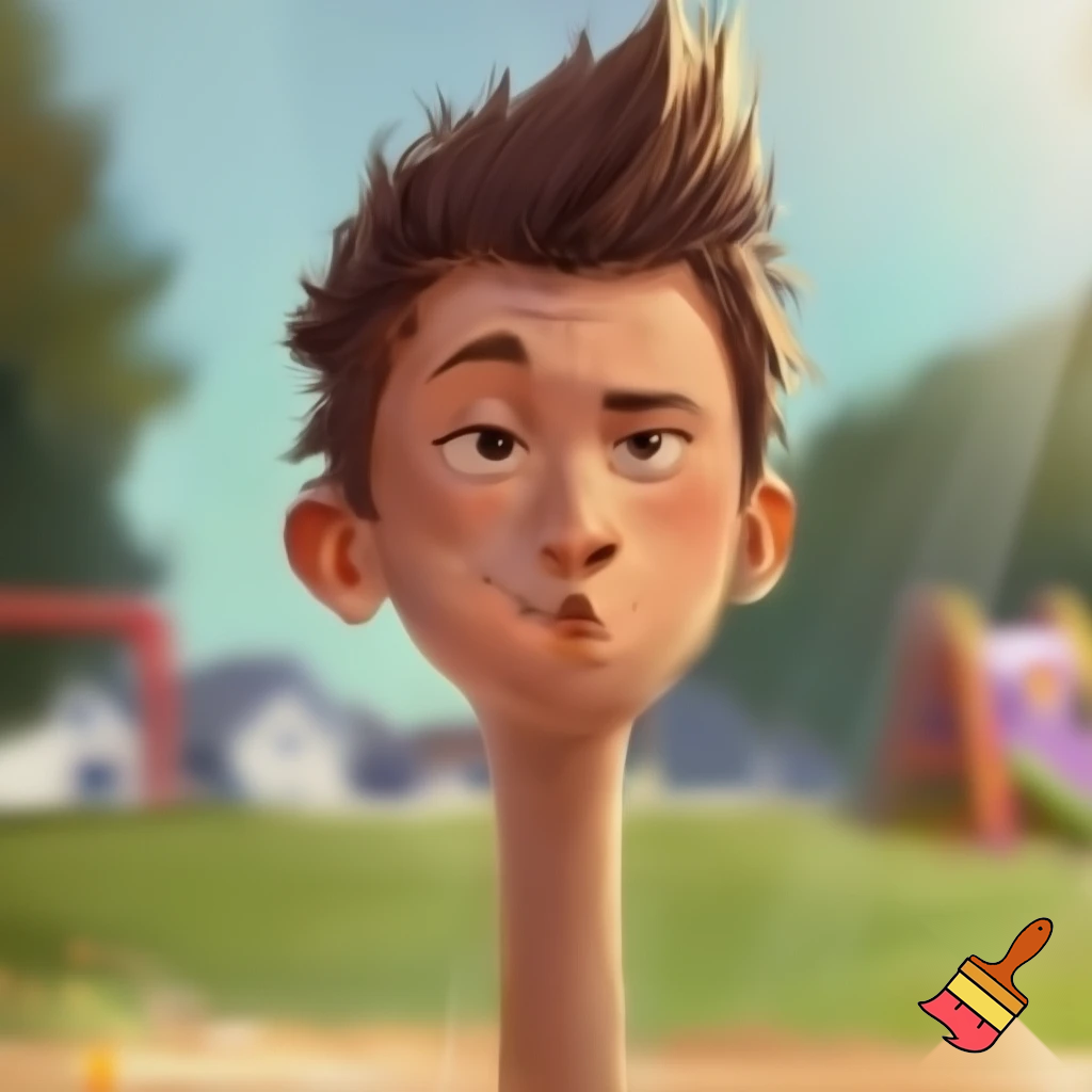 13 year old boy with hair that looks like a toilet brush
