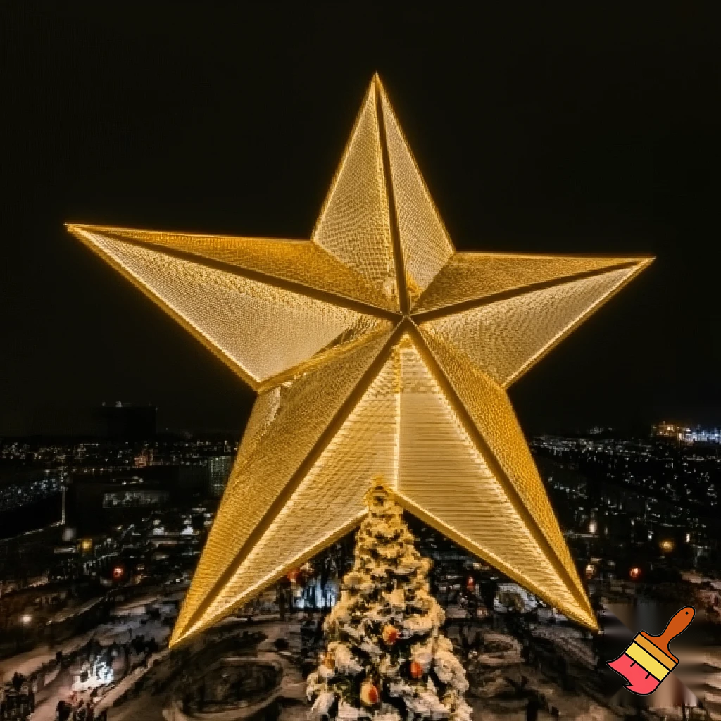 Biggest Christmas tree star