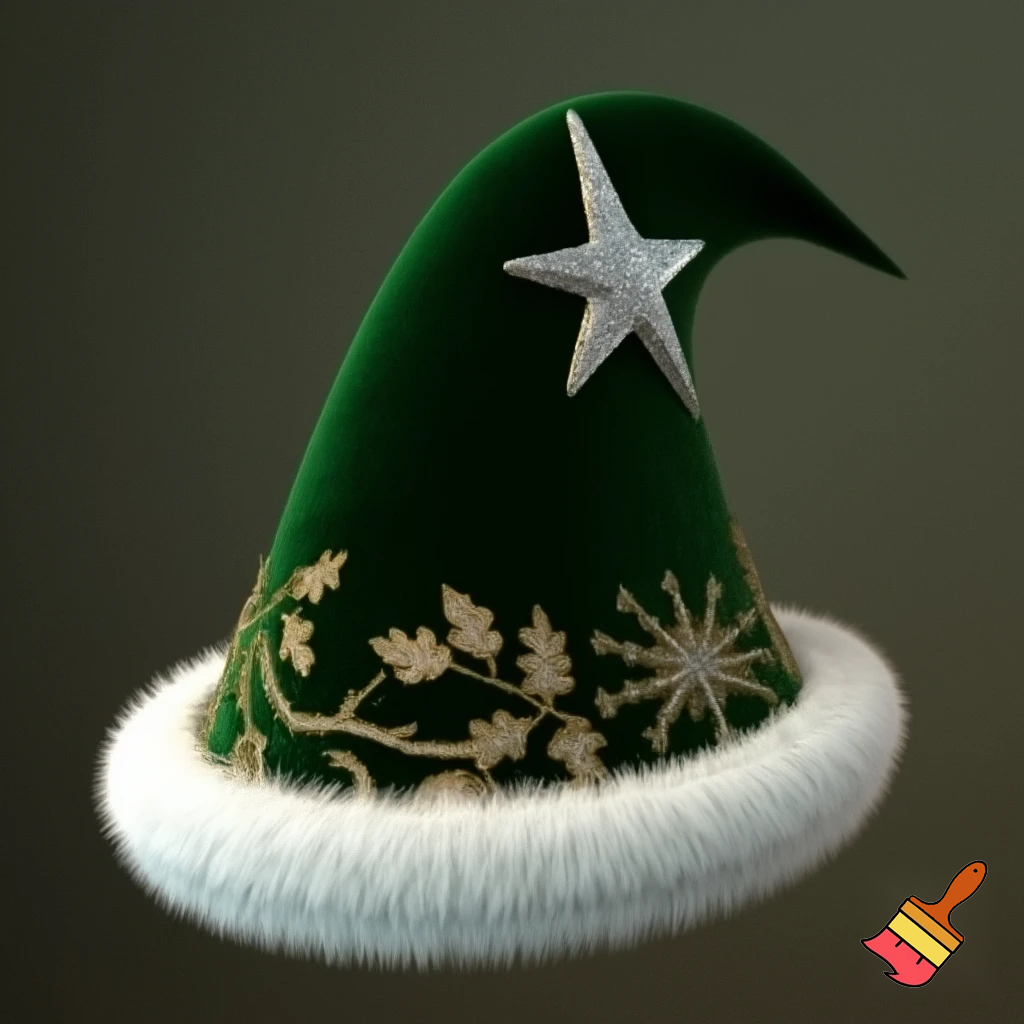 Christmas wizard hat