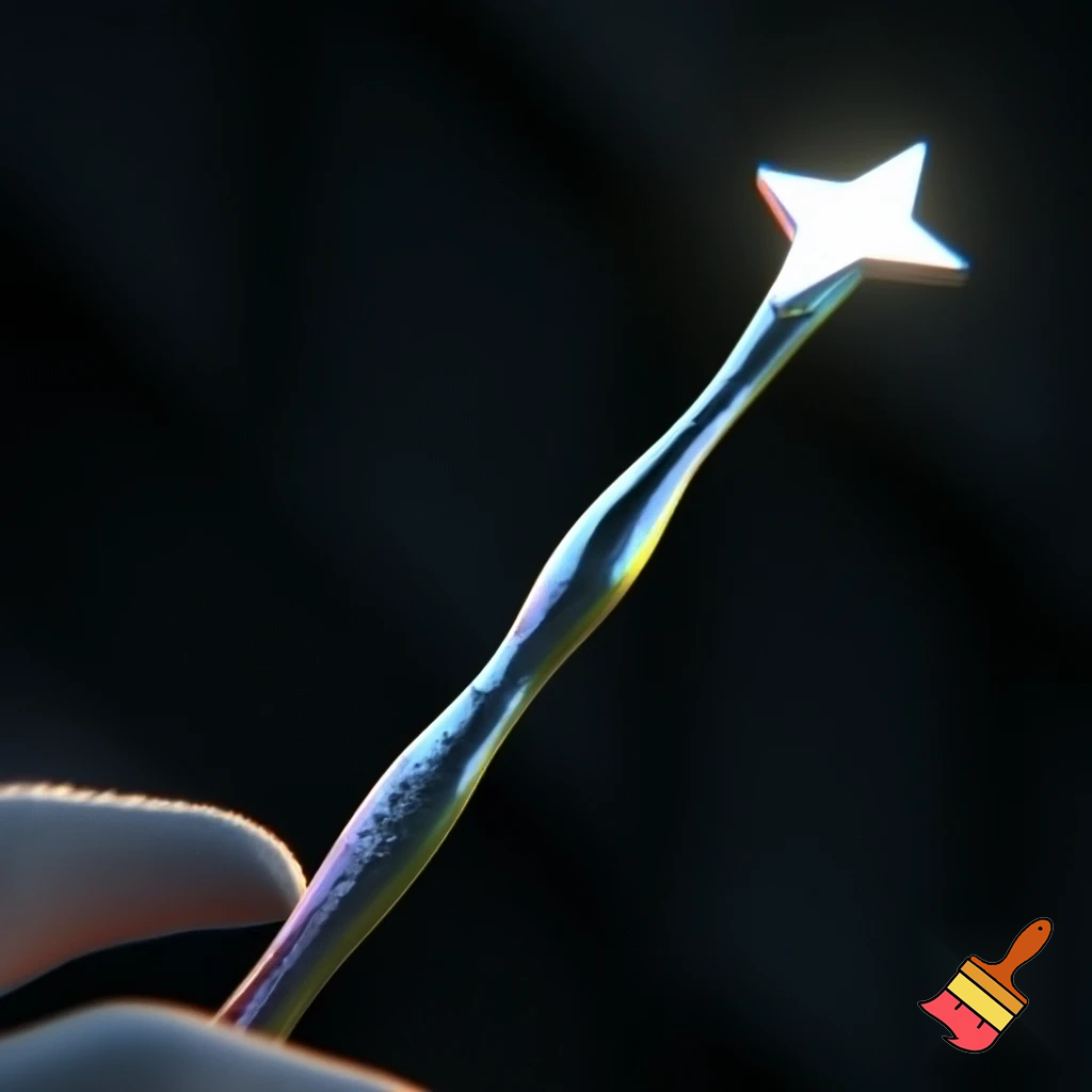 Magic wand magic one star🌟 walking stick special metal one