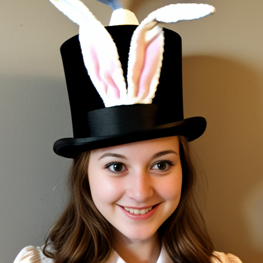 Easter bunny top hat, top hat, Easter bunny ears top hat