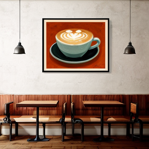 create art for a wall of a café