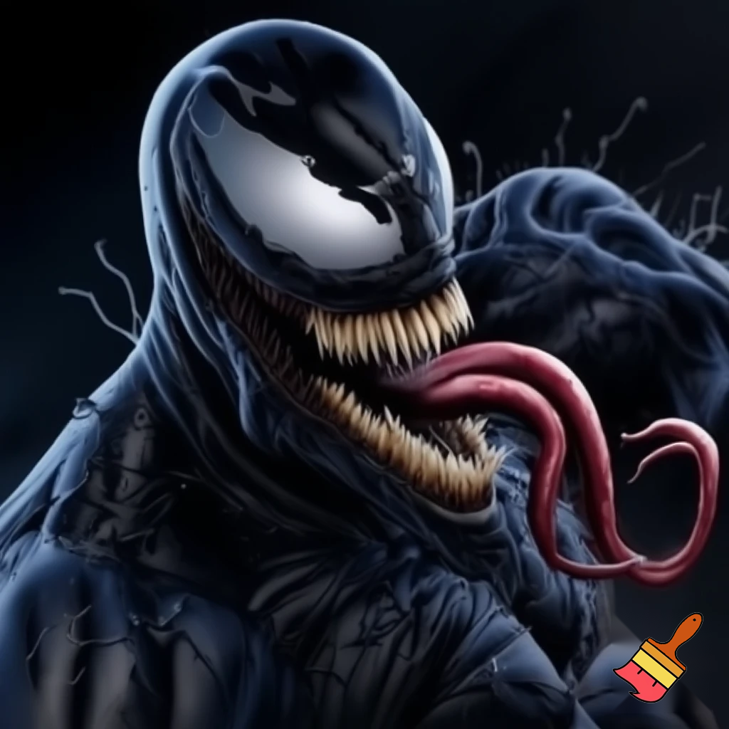 Venom with an endomorph type of body