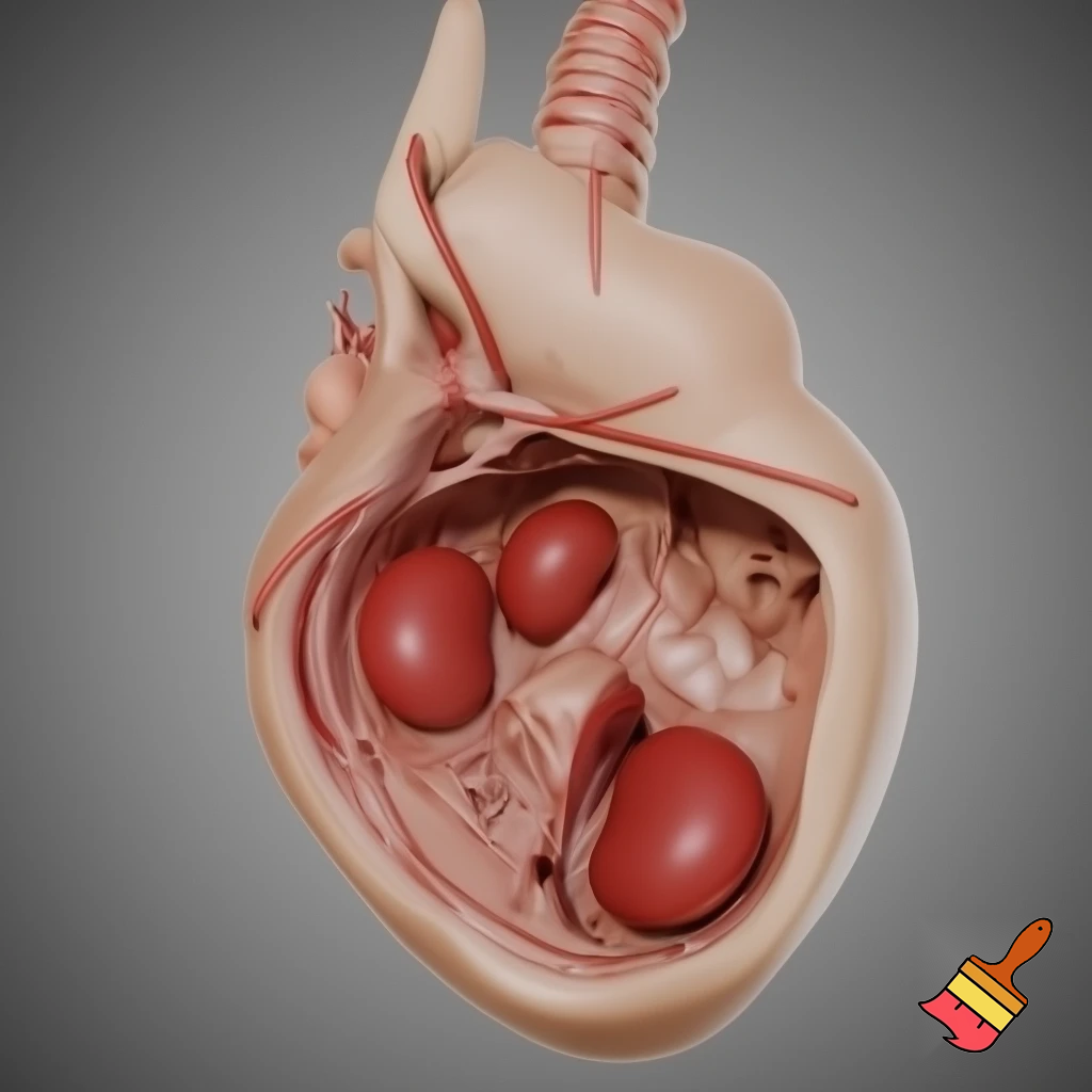 为我生成一张图片，图片中展示一个仰卧的小白鼠，在脑部、心脏、下腔静脉、后肢和肠系膜部位指示有血栓形成。
