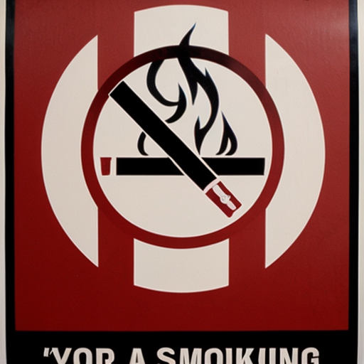 a poster on anti smoking
