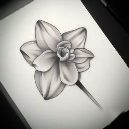 december birth flower tattoo