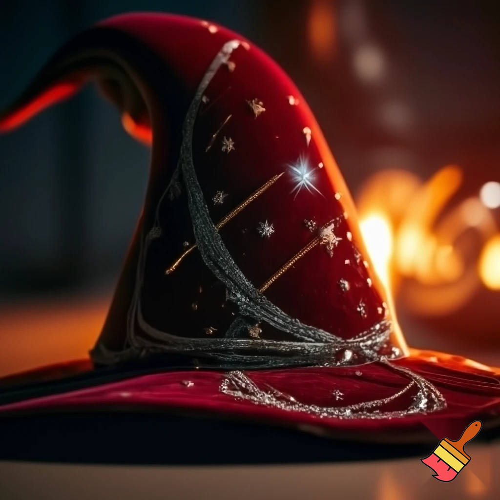 Christmas wizard hat stars and means read a Christmas hat