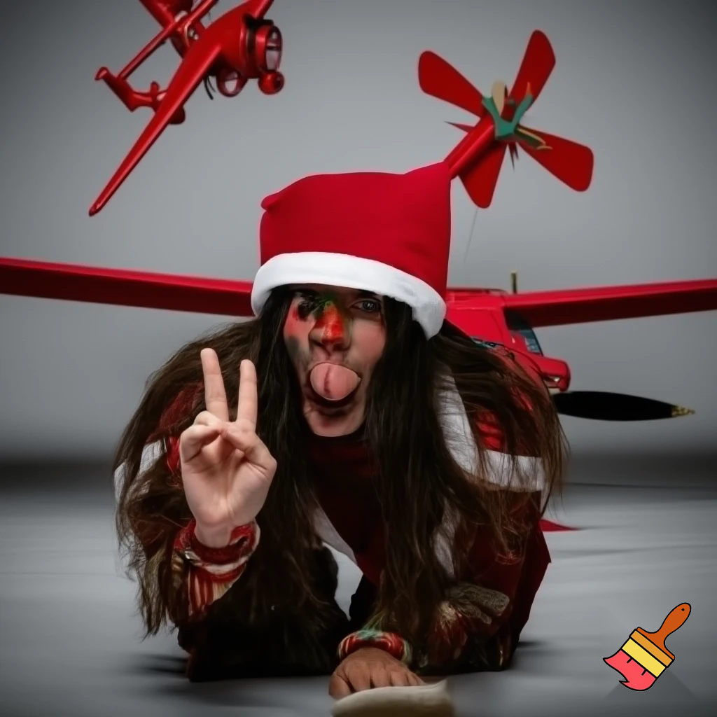 Christmas wizard hat, special costume red plane ramp one