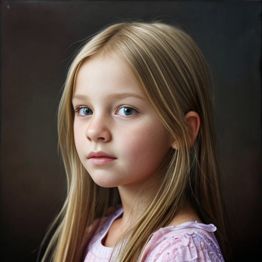 A photo of a posh rich blonde haired girl who is around 11 years old 