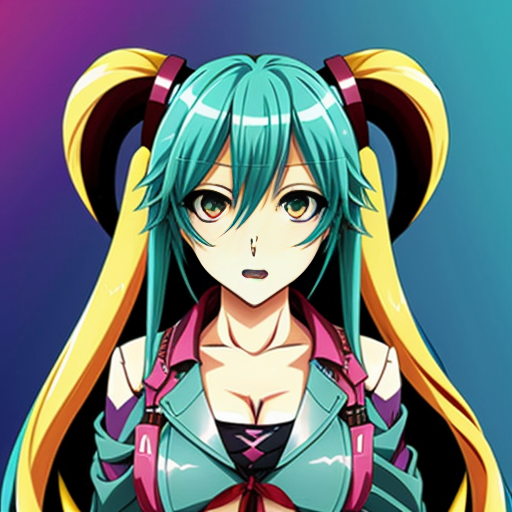 scary hatsune miku distorted
