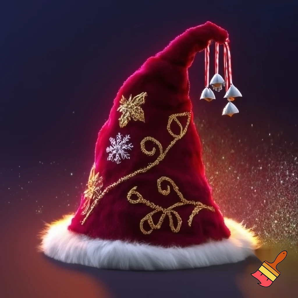 Christmas wizard hat