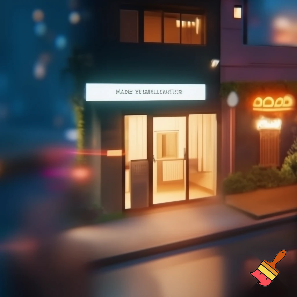 dentist office behind a restorant
