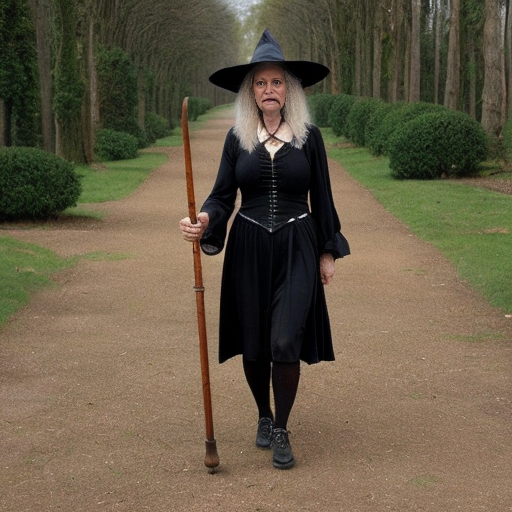 Witches walking stick magic walking stick