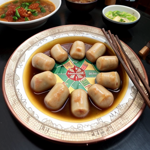 一张手绘风格的城市美食地图，以成都为主题。画面以鸟瞰视角的手绘简化城市地图为底，标注主要道路和地标但不追求精确比例而是追求可爱的手绘感。地图上分布着 12 个美食地点的精致手绘小插画：春熙路的串串香（一把竹签插着各种食材冒着热气）、宽窄巷子的三大炮（三个糯米团子飞向铜盘）、建设路的蛋烘糕（金黄酥脆正在翻面）、玉林路的火锅（九宫格锅翻滚冒泡）等，每个插画约占地图的 5% 面积，旁边用手写体标注店名和一句推荐语"凌晨两点还在排队的那家"。地图边缘用手绘藤蔓和辣椒装饰形成边框。右下角有一个手绘指南针和图例说明。左上角标题"成都·吃货暴走地图"使用胖圆的手绘美术字配辣椒装饰。整体画风为水彩+彩铅混合的手绘质感，颜色以暖色系（辣椒红、姜黄、翠绿）为主，图片比例 1:1。