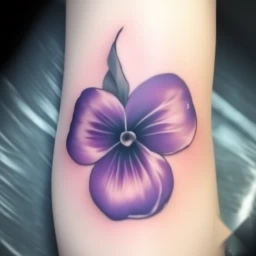 february birth flower tattoo