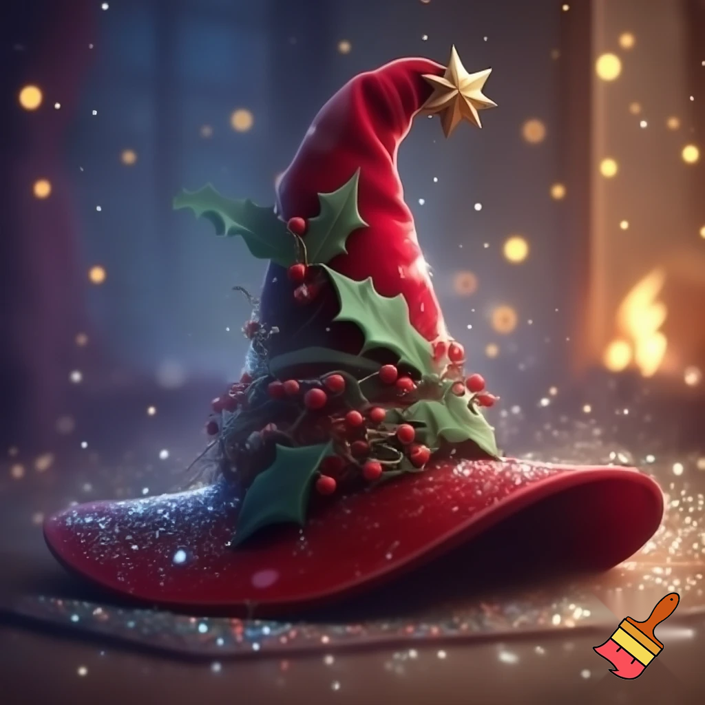 Christmas wizard hat